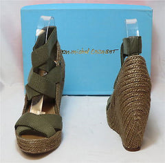 JEAN-MICHEL CAZABAT Women's Zesta Wedge - Khaki - Multi SZ NIB - MSRP $295! - ShooDog.com