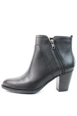 SOFFT Women's West •Black Leather• Mid Heel Ankle Boots - ShooDog.com