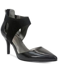 TAHARI Women's  •Corry•  Two-Piece Black Leather Pump - ShooDog.com