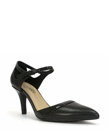 Women's Ellen Tracy - Becca  - Smooth Leather & Patent Pump - ShooDog.com