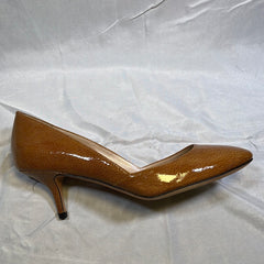 JEAN-MICHEL CAZABAT Womens • Patricia •Pump - Krinkle  Patent Leather 37.5M Mustard