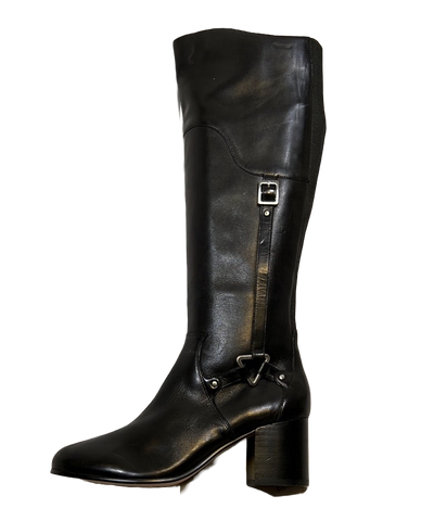 ADRIENNE VITTADINI Women's • Gordy • Boot - Black Soft Calf Leather 6M