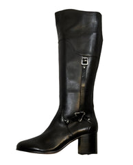 ADRIENNE VITTADINI Women's • Gordy • Boot - Black Soft Calf Leather 6M