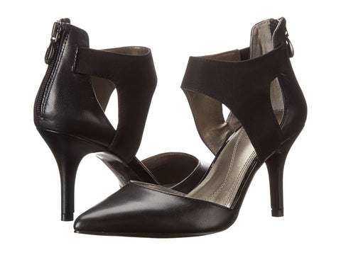 TAHARI Women's  •Corry•  Two-Piece Black Leather Pump - ShooDog.com